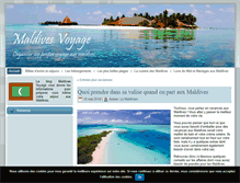 Tablet Screenshot of maldives-voyage.net